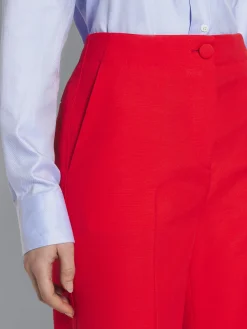 Clearance Brioni Red wool and silk Camilla trousers