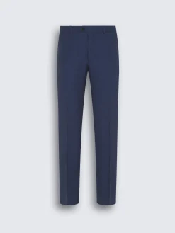 Best Brioni cashmere, silk and linen Tigullio trousers Royal blue