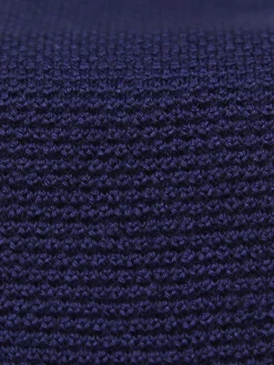 Clearance Brioni knitted cashmere and silk tie Royal blue