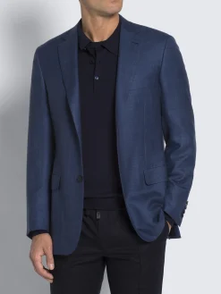 Clearance Brioni vicuña, cashmere and silk Ravello jacket Royal blue
