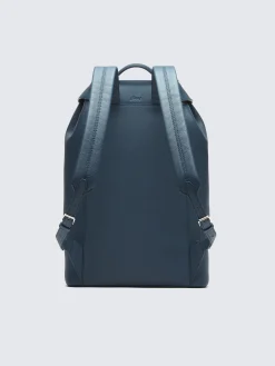 Discount Brioni grained leather backpack Sapphire blue