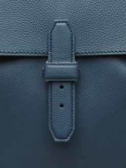 Discount Brioni grained leather backpack Sapphire blue