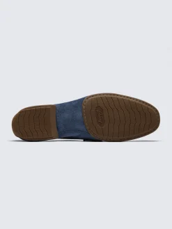 Hot Brioni suede Monza driver loafers Sapphire blue