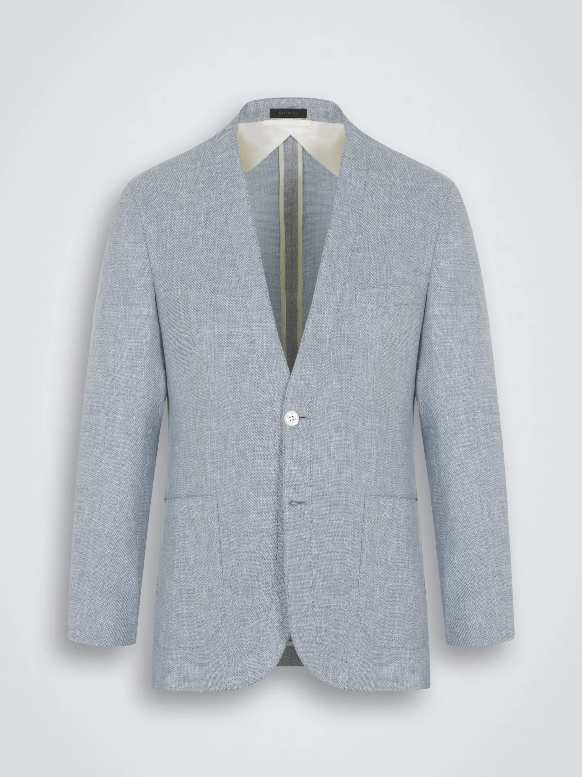 Fashion Brioni Sky blue linen, wool and silk Jardigan