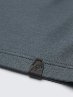 Discount Brioni Sea Island cotton T-shirt Steel blue