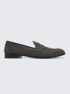 Online Brioni nubuck Appia penny loafers Taupe