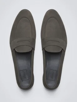 Online Brioni nubuck Appia penny loafers Taupe