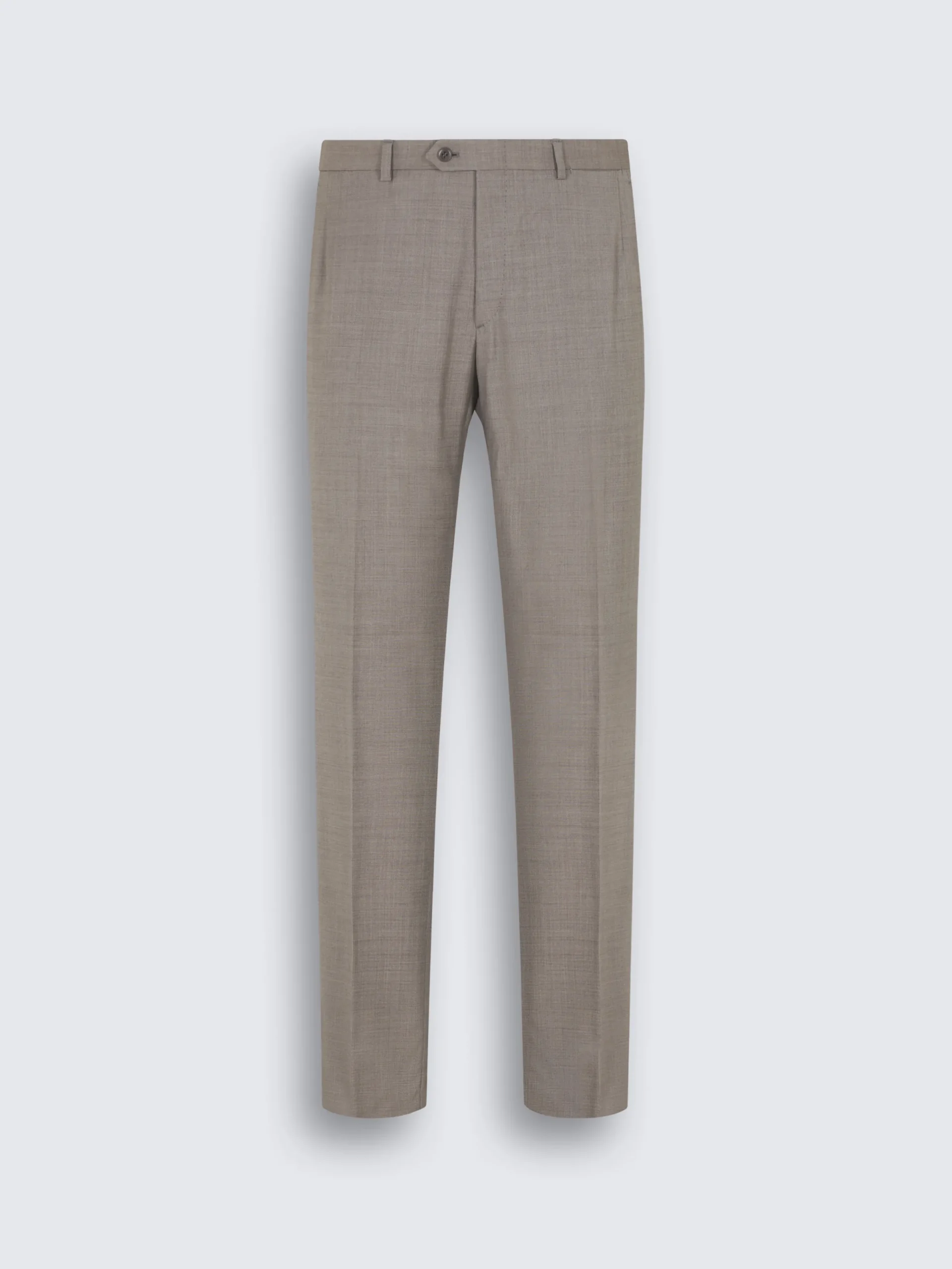 Online Brioni Taupe Super 130's wool sharkskin Tigullio trousers