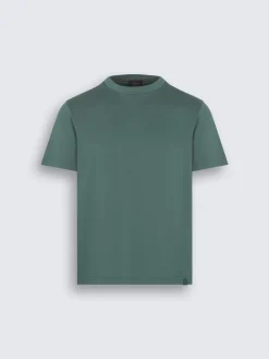 Discount Brioni gassed organic cotton T-shirt Teal green