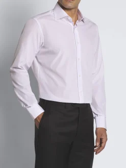 Sale Brioni and lilac checked Giza 45 cotton formal shirt White