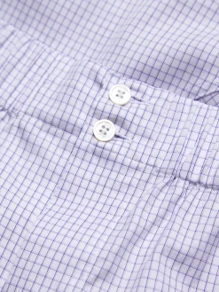 Discount Brioni and lilac checked Giza 45 cotton boxer shorts White