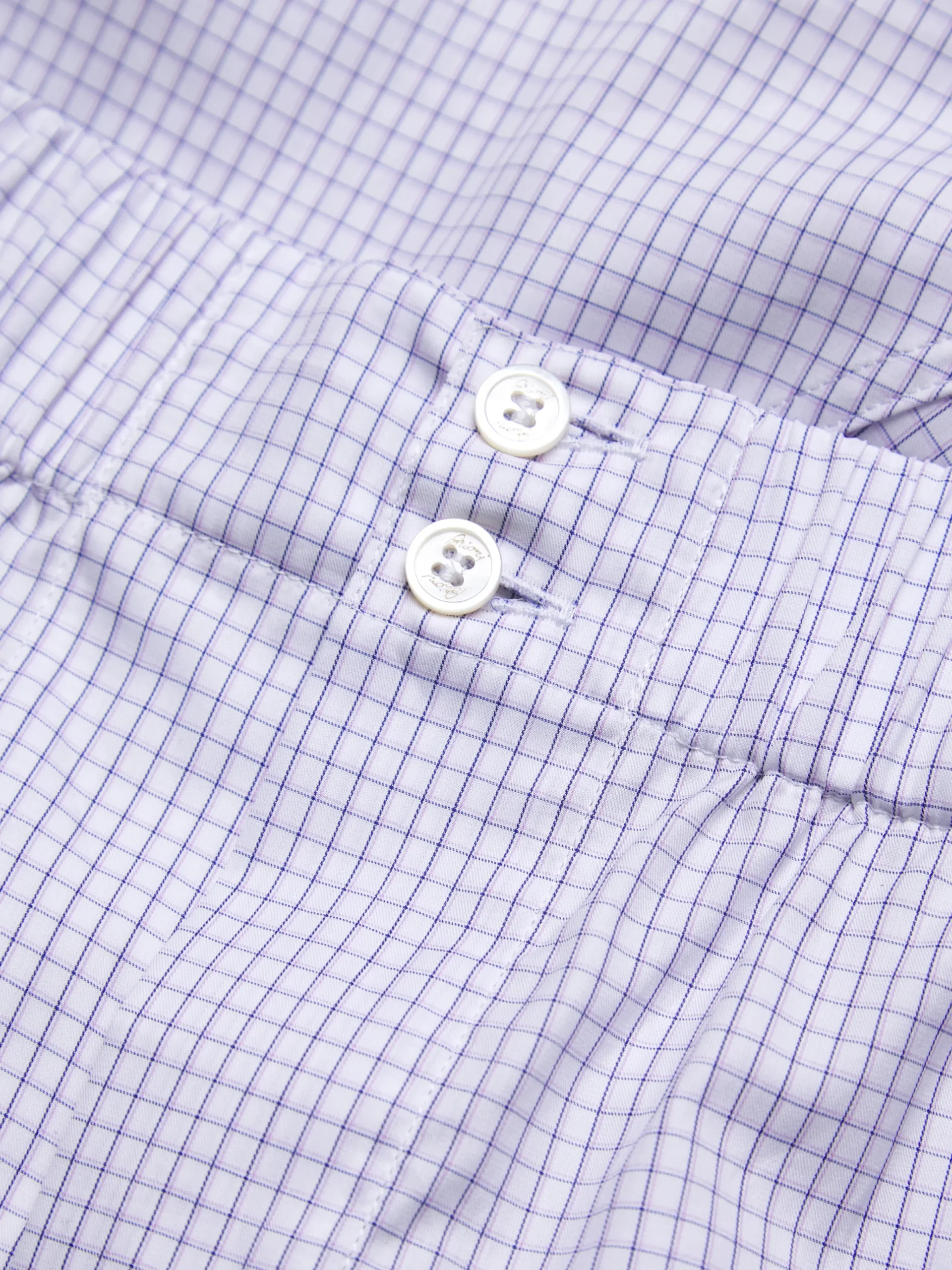 Discount Brioni and lilac checked Giza 45 cotton boxer shorts White