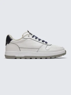Fashion Brioni and midnight blue Crossing sneakers White