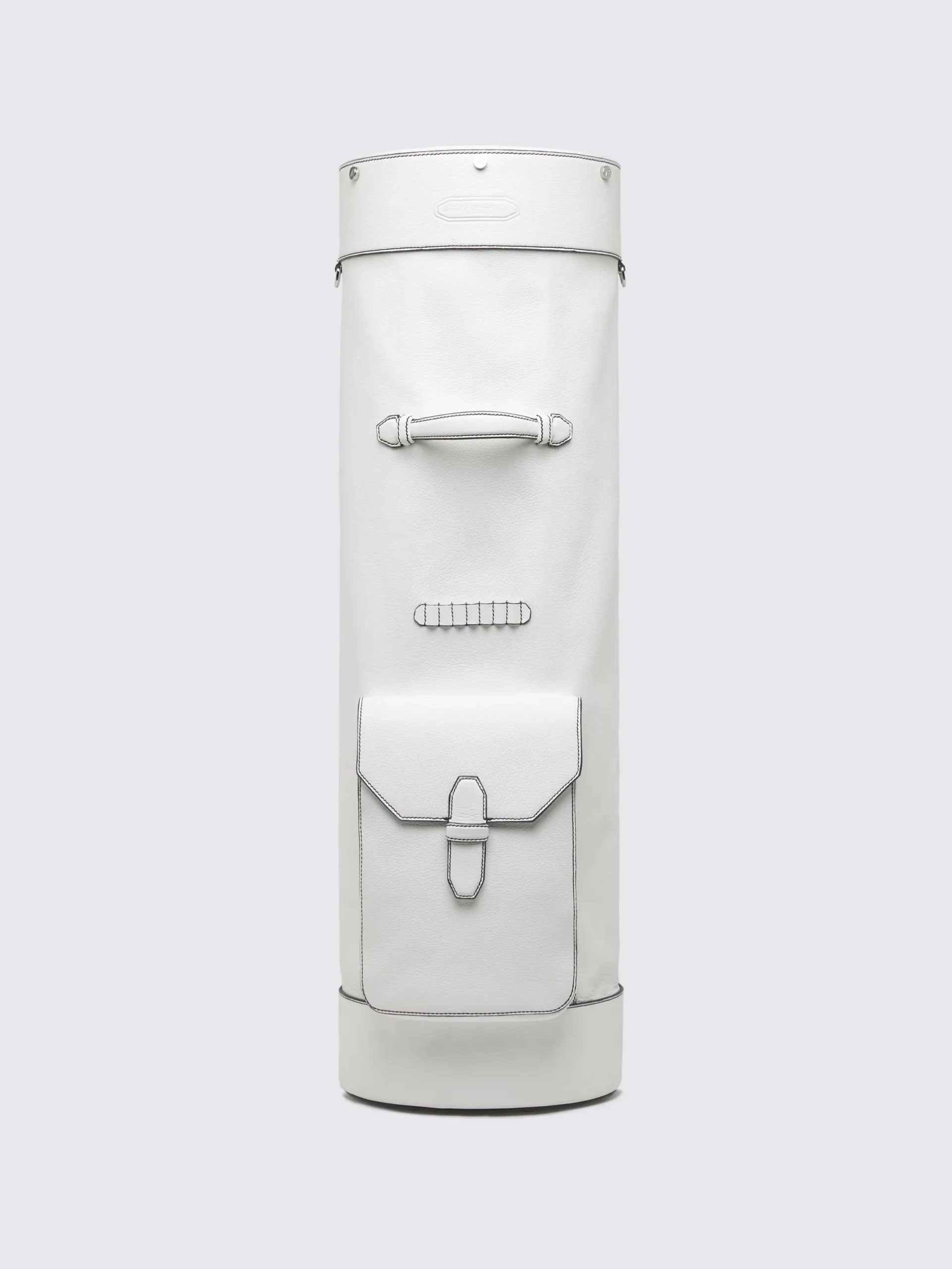 Hot Brioni White grained leather golf club holder