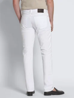 Fashion Brioni White organic cotton gabardine Meribel trousers