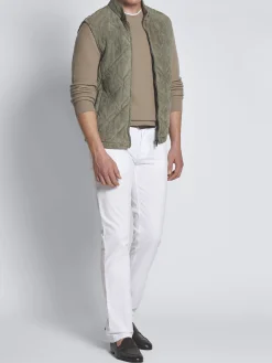 Fashion Brioni White organic cotton gabardine Meribel trousers