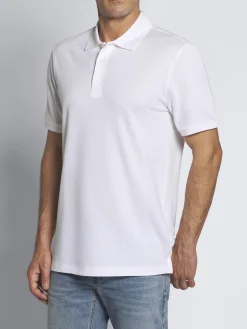 Online Brioni organic cotton short-sleeved polo White
