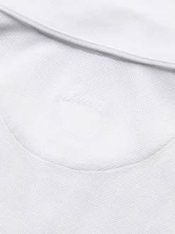 Online Brioni organic cotton short-sleeved polo White