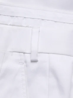 Best Brioni Sea island cotton twill Tigullio trousers White