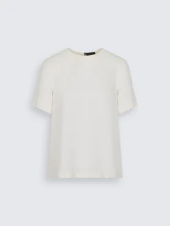 Discount Brioni White silk cady T-shirt