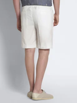 Best Brioni White silk seersucker Asolo shorts