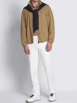 Sale Brioni White stretch cotton gabardine Journey trousers