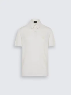 Sale Brioni White tech wool polo