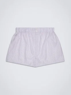 Clearance Brioni with black and pink stripes Giza 45 cotton boxer shorts White